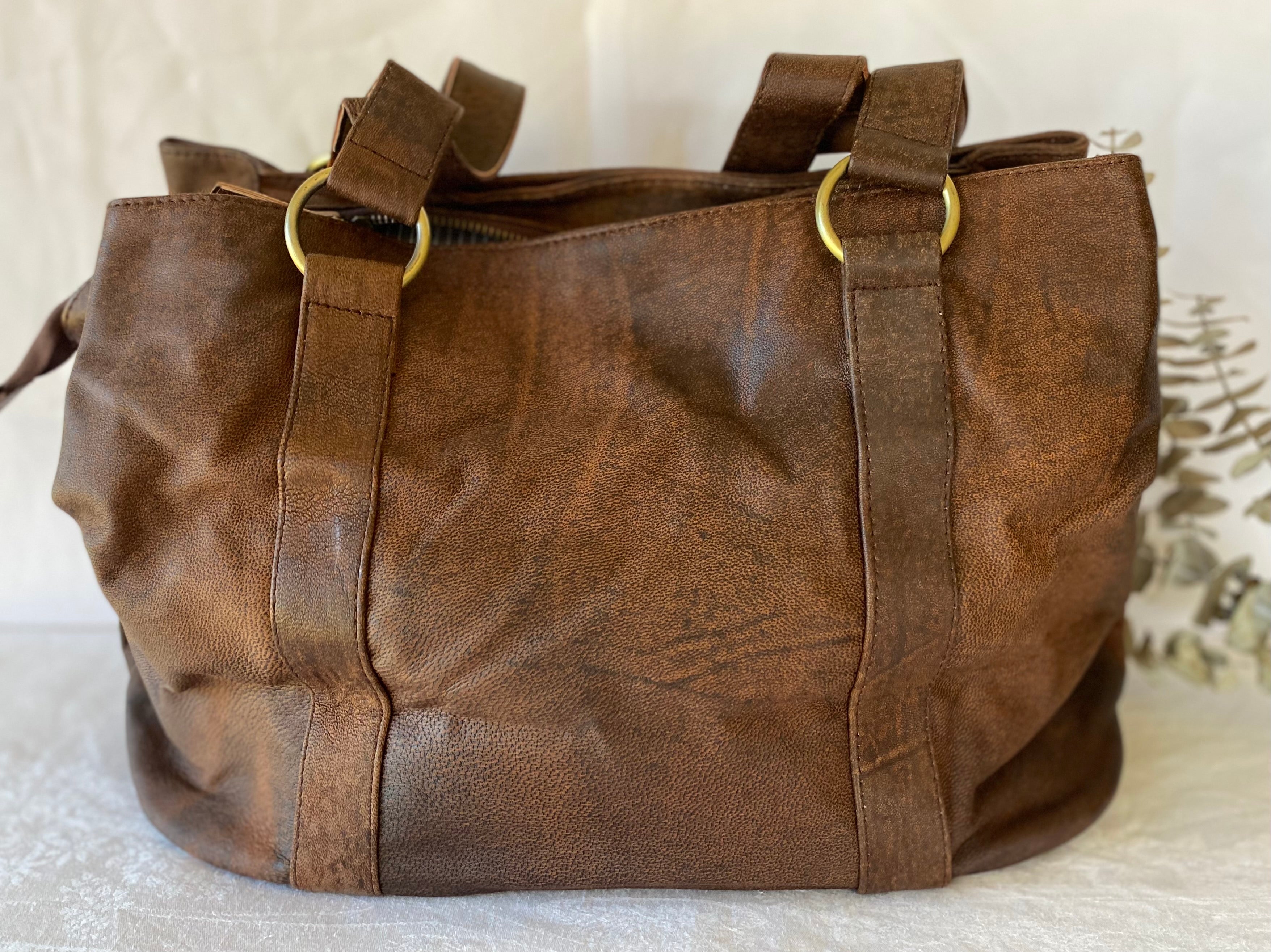 Leather mum 2024 bag